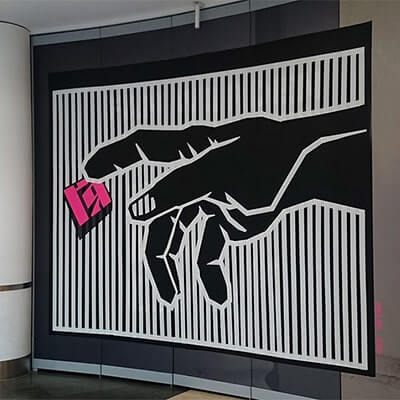 Gottes Hand- Michelangelo Gaffa Tape Art-Ostap 2015-Vorschaubild