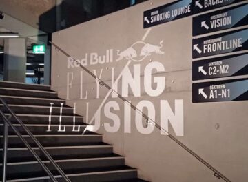 Tape-Art für Red Bull bei Flying Illusion Show 3