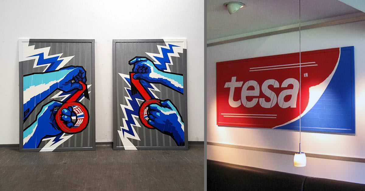 tesa tape art commission