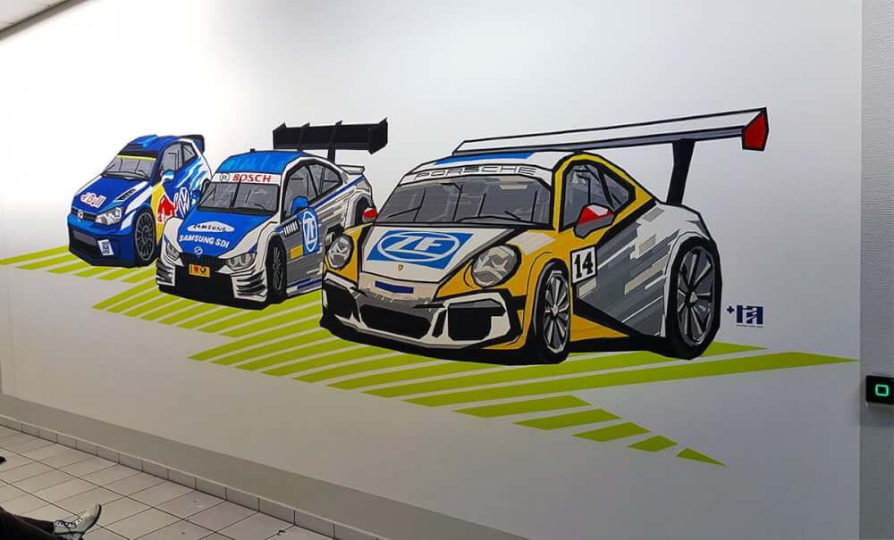 ZF Race Engineering tape art