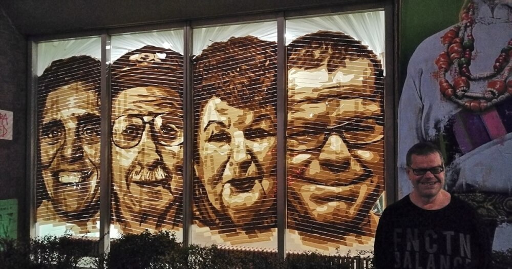 Huzur portrait street art Bulowstrasse