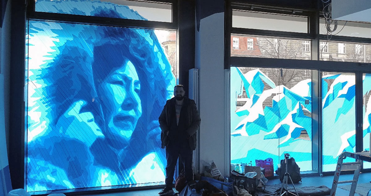 Large-scale street art piece by Selfmadecrew in Berlin