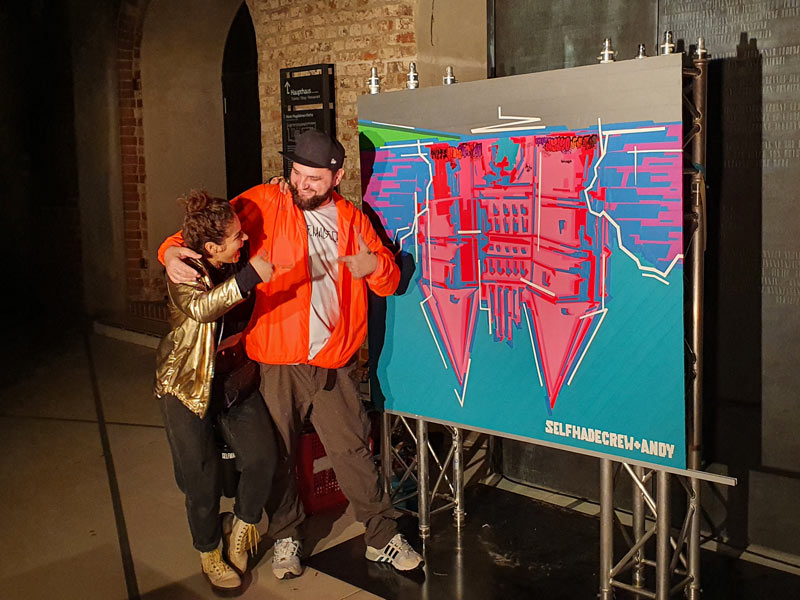 Selfmadecrew at the Live Painting Event in the European Hansemuseum Lübeck