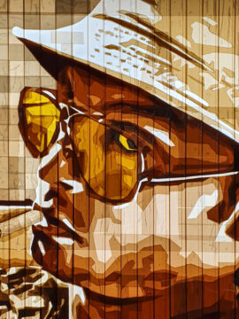 Jonny Depp-Porträt – Details des Kunstwerks
