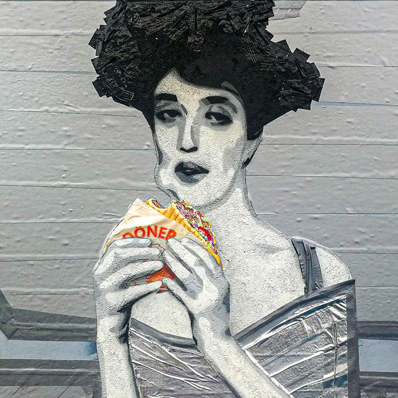 Malerei-Hommage an Gustav Klimt